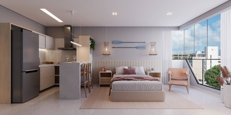 Imagem Apartamento com 1 Quarto à Venda, 21 m² em Intermares - Cabedelo