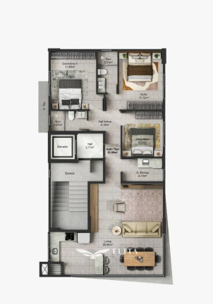 Imagem Apartamento com 3 Quartos à Venda, 94 m² em Itajuba - Barra Velha Imagem Apartamento com 3 Quartos à Venda, 94 m² em Itajuba - Barra Velha