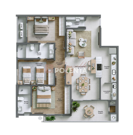 Imagem Apartamento com 3 Quartos à Venda, 98 m² em Centro - Balneário Rincão Imagem Apartamento com 3 Quartos à Venda, 98 m² em Centro - Balneário Rincão