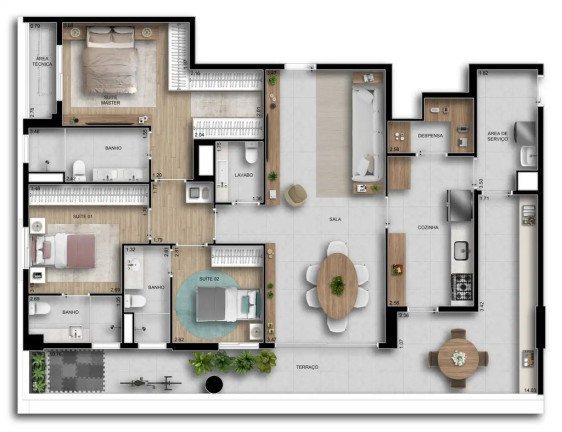 Imagem Apartamento com 3 Quartos à Venda, 150 m² em Vila Clementino - São Paulo