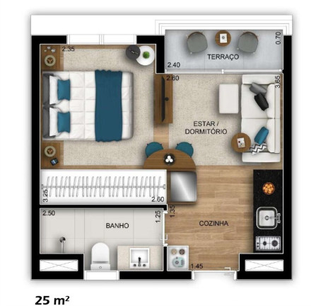 Imagem Imóvel com 1 Quarto à Venda, 24 m² em Vila Madalena - São Paulo