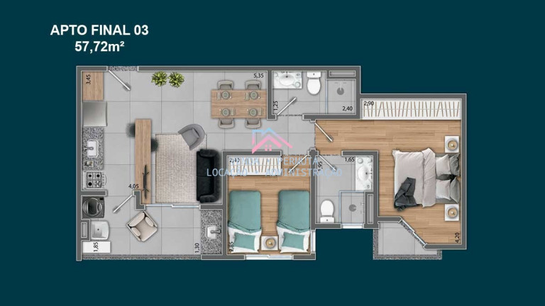 Imagem Apartamento com 2 Quartos à Venda, 61 m² em Jardim Torres São José - Jundiaí