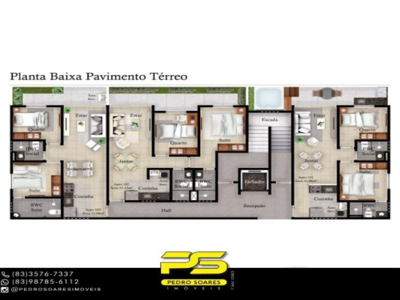 Imagem Apartamento com 2 Quartos à Venda, 68 m² em Jardim Cidade Universitária - João Pessoa Imagem Apartamento com 2 Quartos à Venda, 68 m² em Jardim Cidade Universitária - João Pessoa