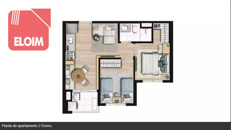 Imagem Apartamento com 2 Quartos à Venda, 41 m² em Lapa De Baixo - São Paulo