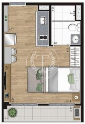 Imagem Apartamento com 1 Quarto à Venda, 25 m² em Belenzinho - São Paulo
