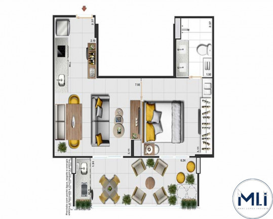 Imagem Imóvel com 1 Quarto à Venda, 49 m² em Copacabana - Rio De Janeiro