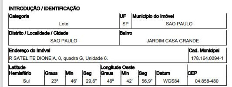 Terreno à Venda, 1.223 m² em Sao Paulo