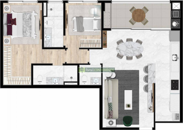 Imagem Apartamento com 2 Quartos à Venda, 72 m² em Mercês - Curitiba Imagem Apartamento com 2 Quartos à Venda, 72 m² em Mercês - Curitiba