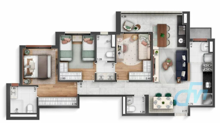 Imagem Apartamento com 3 Quartos à Venda, 83 m² em Vila Mogilar - Mogi Das Cruzes Imagem Apartamento com 3 Quartos à Venda, 83 m² em Vila Mogilar - Mogi Das Cruzes