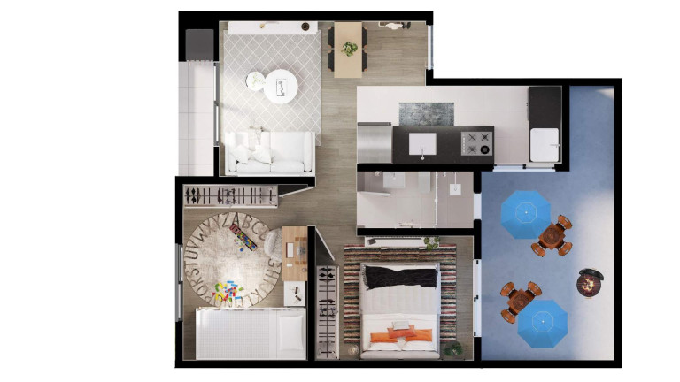 Imagem Apartamento com 2 Quartos à Venda, 42 m² em Jardim Campo Verde - Almirante Tamandare Imagem Apartamento com 2 Quartos à Venda, 42 m² em Jardim Campo Verde - Almirante Tamandare