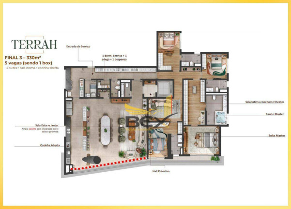 Imagem Apartamento com 4 Quartos à Venda, 330 m² em Alphaville Empresarial - Barueri
