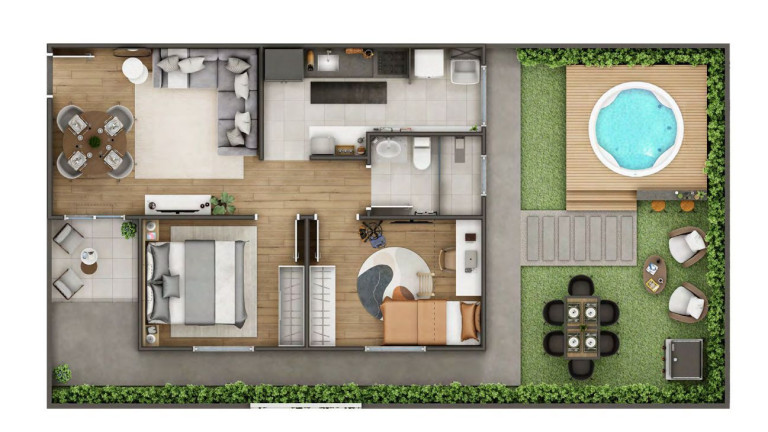 Imagem Apartamento com 2 Quartos à Venda, 49 m² em Parque Santos Dumont - Votorantim
