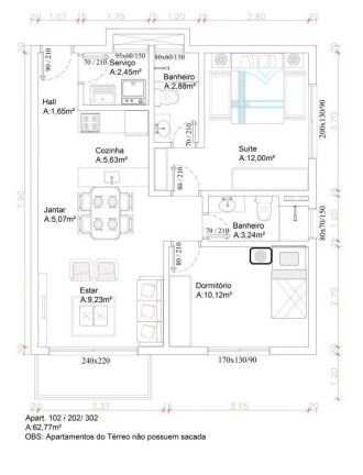 Imagem Apartamento com 2 Quartos à Venda, 62 m² em Centro - Canela