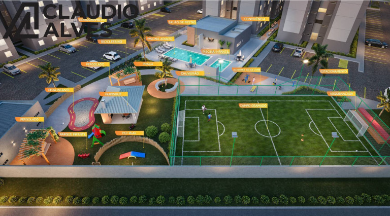Imagem Apartamento com 2 Quartos à Venda, 45 m² em Papagaio - Feira De Santana
