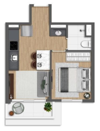 Imagem Apartamento com 1 Quarto à Venda, 35 m² em Pinheiros - São Paulo Imagem Apartamento com 1 Quarto à Venda, 35 m² em Pinheiros - São Paulo