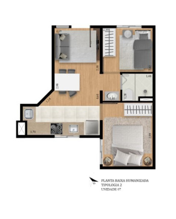 Imagem Apartamento com 2 Quartos à Venda, 36 m² em Vila Arriete - São Paulo