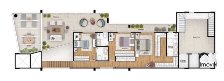 Imagem Cobertura com 3 Quartos à Venda, 278 m² em Jardim Paulista - São Paulo Imagem Cobertura com 3 Quartos à Venda, 278 m² em Jardim Paulista - São Paulo