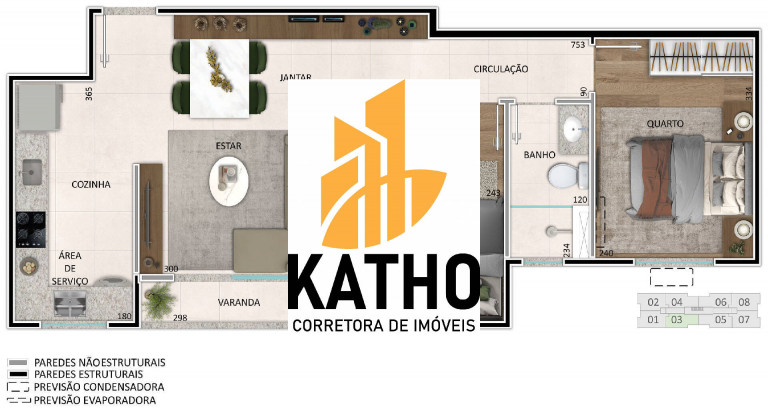 Imagem Apartamento com 2 Quartos à Venda, 54 m² em Eldorado - Contagem