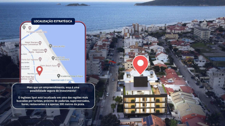 Imagem Apartamento com 1 Quarto à Venda, 38 m² em Ingleses Do Rio Vermelho - Florianópolis