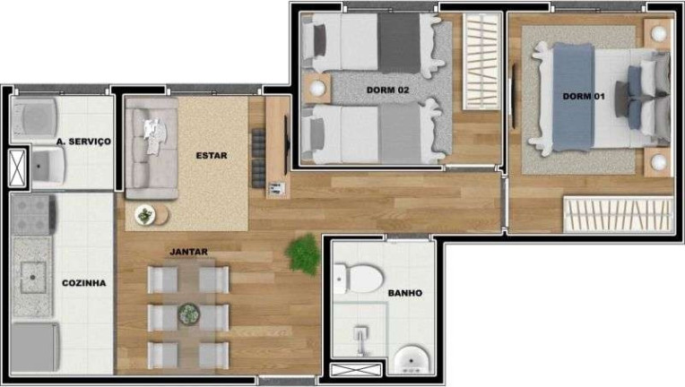 Imagem Apartamento com 2 Quartos à Venda, 42 m² em Imirim - São Paulo Imagem Apartamento com 2 Quartos à Venda, 42 m² em Imirim - São Paulo