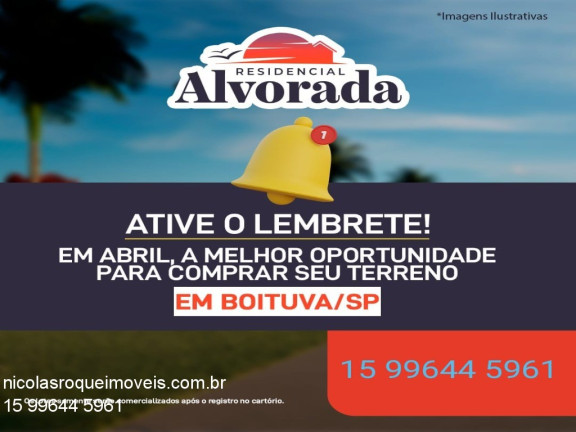 Imagem Terreno à Venda, 140 m² em Residencial Alvorada - Boituva Imagem Terreno à Venda, 140 m² em Residencial Alvorada - Boituva
