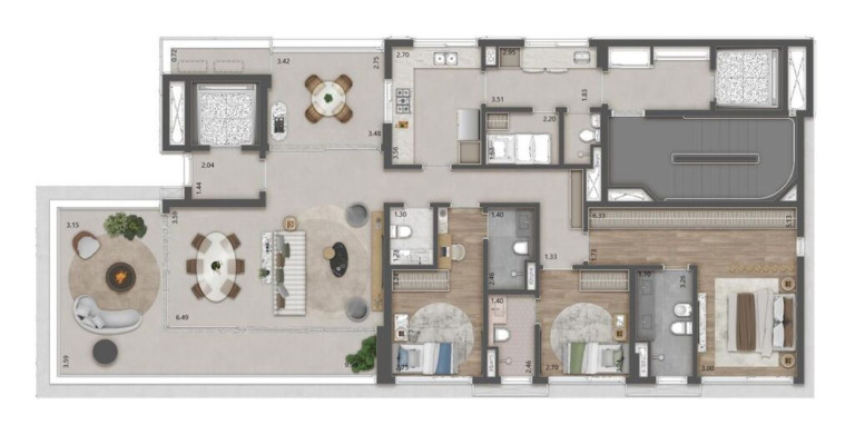Imagem Imóvel com 3 Quartos à Venda, 185 m² em Jardins - São Paulo