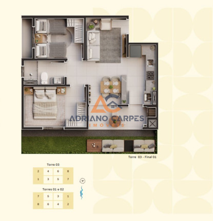 Imagem Imóvel com 2 Quartos à Venda, 69 m² em Centro - Penha Imagem Imóvel com 2 Quartos à Venda, 69 m² em Centro - Penha