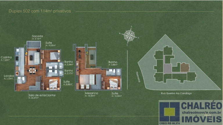 Imagem Imóvel com 1 Quarto à Venda, 53 m² em Candiago - Gramado