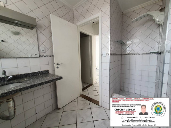 Imagem Apartamento com 1 Quarto para Alugar, 82 m² em Gonzaga - Santos