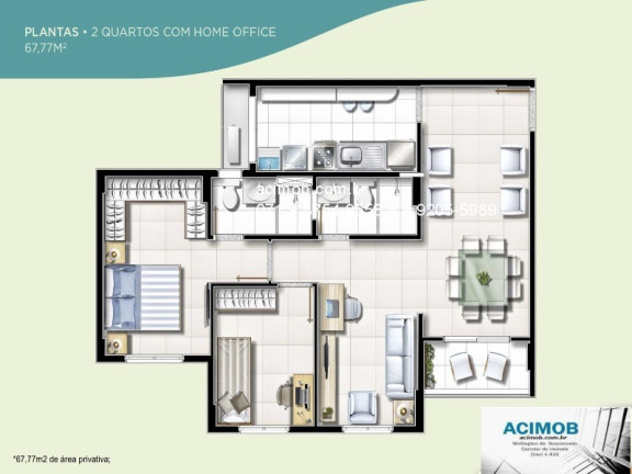 Imagem Imóvel com 2 Quartos à Venda, 56 m² em Itapuã - Salvador