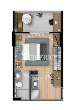 Imagem Apartamento com 1 Quarto à Venda, 22 m² em Alto Da Boa Vista - São Paulo