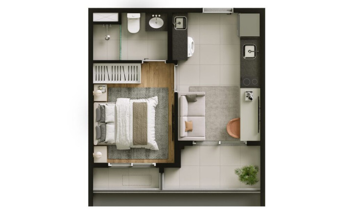 Imagem Apartamento com 1 Quarto à Venda, 31 m² em Cidade Monções - São Paulo