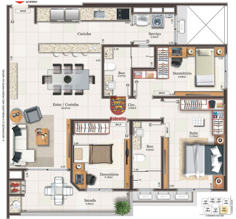 Imagem Apartamento com 3 Quartos à Venda, em Campinas - São José Imagem Apartamento com 3 Quartos à Venda, em Campinas - São José