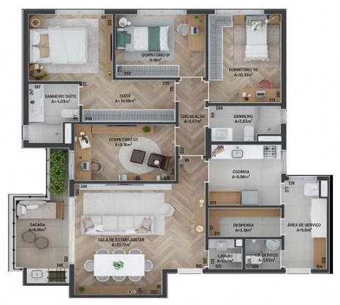 Imagem Apartamento com 4 Quartos à Venda, 126 m² em Vila Izabel - Curitiba Imagem Apartamento com 4 Quartos à Venda, 126 m² em Vila Izabel - Curitiba