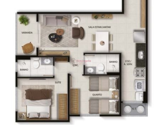 Imagem Apartamento com 2 Quartos à Venda, 45 m² em Coqueiral De Itaparica - Vila Velha Imagem Apartamento com 2 Quartos à Venda, 45 m² em Coqueiral De Itaparica - Vila Velha