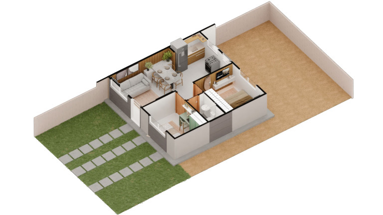 Imagem Casa com 2 Quartos à Venda, 42 m² em Joia - Timon