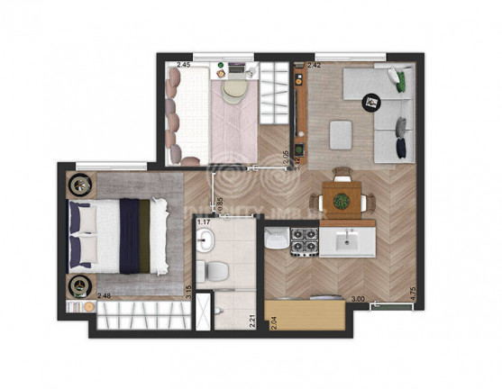 Imagem Apartamento com 2 Quartos à Venda, 35 m² em Cambuci - São Paulo