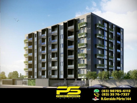 Apartamento com 2 Quartos à Venda, 50 m² em Jardim Cidade Universitária - João Pessoa