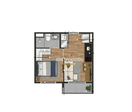 Imagem Studio com 1 Quarto à Venda, 27 m² em Pinheiros - São Paulo