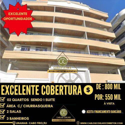 Apartamento com 2 Quartos à Venda,  em Samburá (tamoios) - Cabo Frio