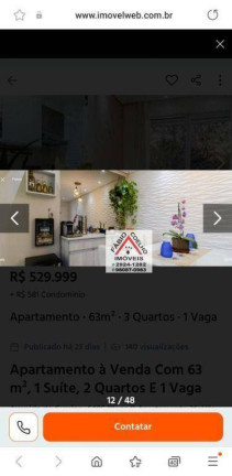Imagem Apartamento com 3 Quartos à Venda, 63 m² em Vila Moraes - São Paulo Imagem Apartamento com 3 Quartos à Venda, 63 m² em Vila Moraes - São Paulo