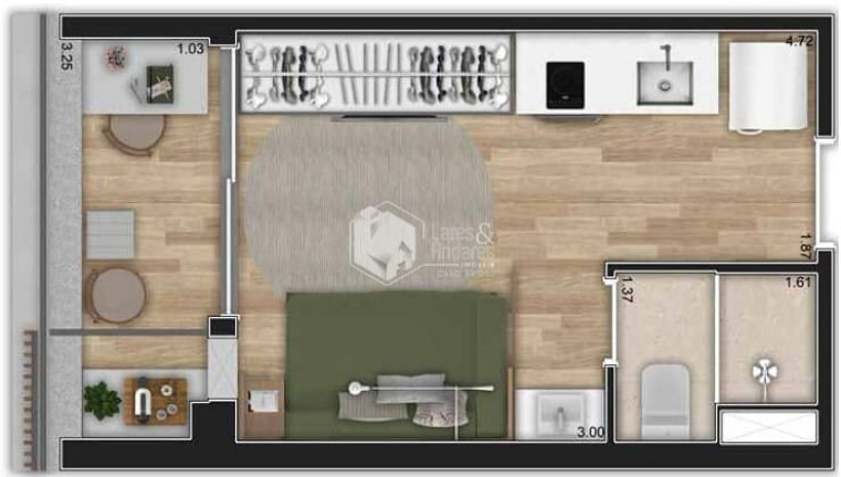 Imagem Studio com 1 Quarto à Venda, 26 m² em Paraíso - São Paulo