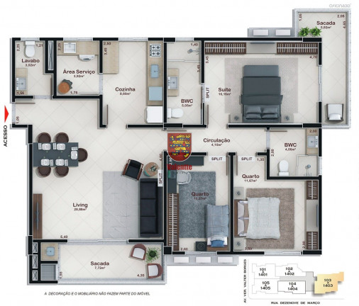 Imagem Apartamento com 3 Quartos à Venda, em Campinas - São José Imagem Apartamento com 3 Quartos à Venda, em Campinas - São José