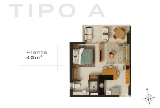 Imagem Apartamento com 1 Quarto à Venda, 39 m² em Meireles - Fortaleza Imagem Apartamento com 1 Quarto à Venda, 39 m² em Meireles - Fortaleza