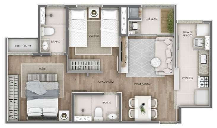 Imagem Imóvel com 2 Quartos à Venda, 50 m² em Paraíso Do Morumbi - São Paulo