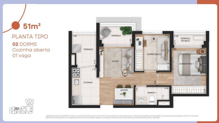 Imagem Apartamento com 2 Quartos à Venda, 53 m² em Tatuapé - São Paulo