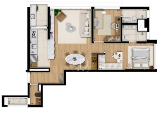 Imagem Apartamento com 2 Quartos à Venda, 80 m² em Pinheiros - São Paulo