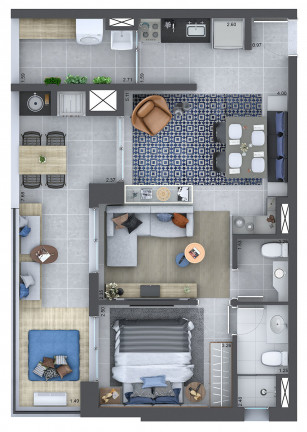 Imagem Cobertura com 2 Quartos à Venda, 103 m² em Barra Funda - São Paulo