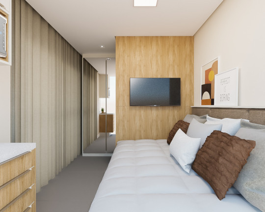 Imagem Imóvel com 1 Quarto à Venda, 29 m² em Mercês - Curitiba