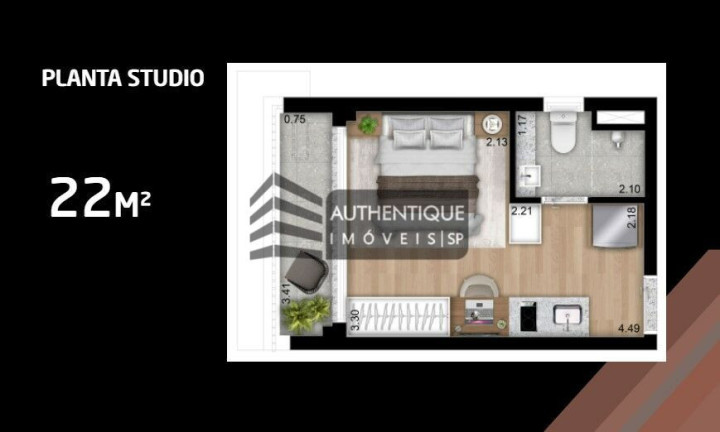 Imagem Apartamento com 1 Quarto à Venda, 38 m² em Vila Madalena - São Paulo